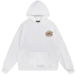 Chrome Hearts Cartoon Cross Horseshoe Pullover Hoodie White