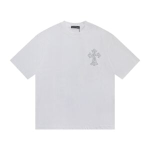 Chrome Hearts Rhinestone Multi Cross T-Shirt White