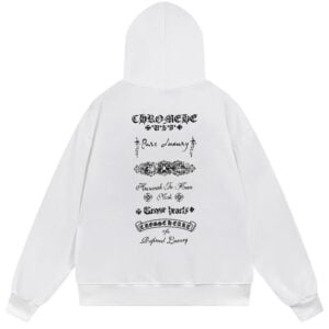 Chrome Hearts Pure Luxury Graphic Pullover Hoodie White