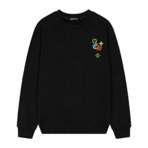 Chrome Hearts x LV Multicolor Logo Crewneck Black