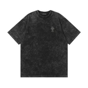 Chrome Hearts Triple Cross Rhinestone Washed T-Shirt Black