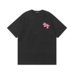 Chrome Hearts Pink Cross Horseshoe T-Shirt Black