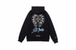 Chrome Hearts St. Barth Cross Logo Zip-Up Hoodie Black