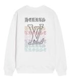 Chrome Hearts x LV Multicolor Logo Crewneck White