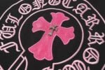 Chrome Hearts Pink Cross Horseshoe T-Shirt Black