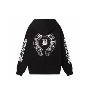 Chrome Hearts B Logo Horseshoe Pullover Hoodie Black