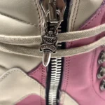 Chrome Hearts x Rick Owens Geobasket Pink High-Top Sneakers