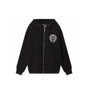 Chrome Hearts Malibu Graphic Zip-Up Hoodie Black
