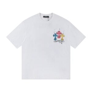 Chrome Hearts Triple Cross Graffiti T-Shirt White