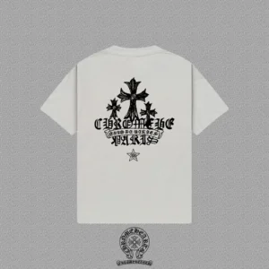 Chrome Hearts Triple Cross Back Print T Shirt