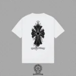 Chrome Hearts Floral Cross Back Print T-Shirt White