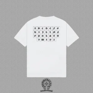 Chrome Hearts Gothic Alphabet Grid T-Shirt White