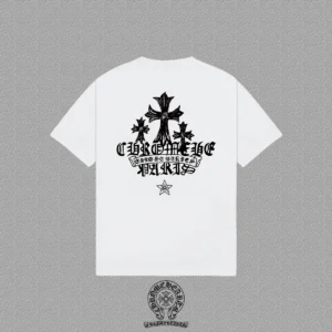 Chrome Hearts Triple Cross Back Print Shirt White