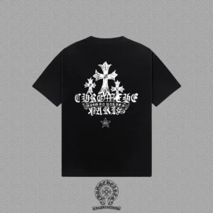 Chrome Hearts Triple Cross Back Print Shirt Black