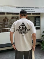 Chrome Hearts Triple Cross Back Print T Shirt