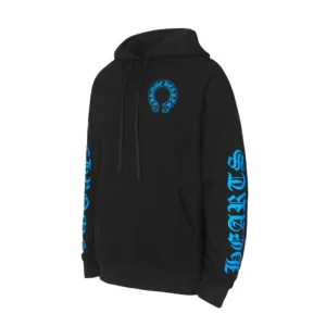 Chrome Hearts Black Blue Cross Pullover Hoodie