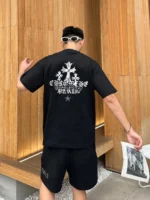 Chrome Hearts Triple Cross Back Print Shirt Black