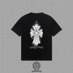 Chrome Hearts Ornate Cross Back Print T-Shirt Black