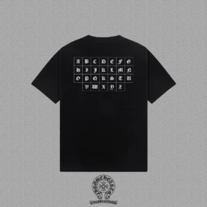 Chrome Hearts Gothic Alphabet Grid T-Shirt Black